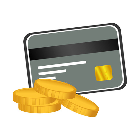credit card money icon vector illustration designのイラスト素材
