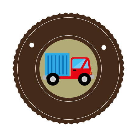 truck delivery service icon vector illustration designのイラスト素材