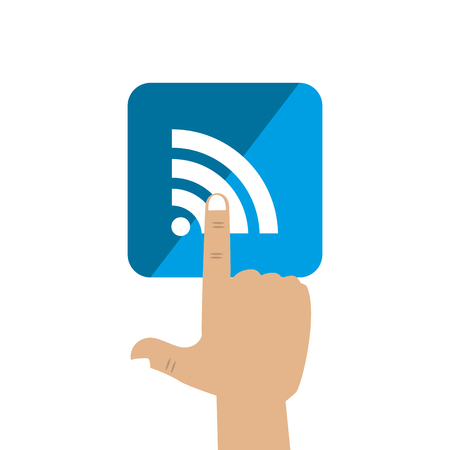 wifi sign isolated icon vector illustration designのイラスト素材