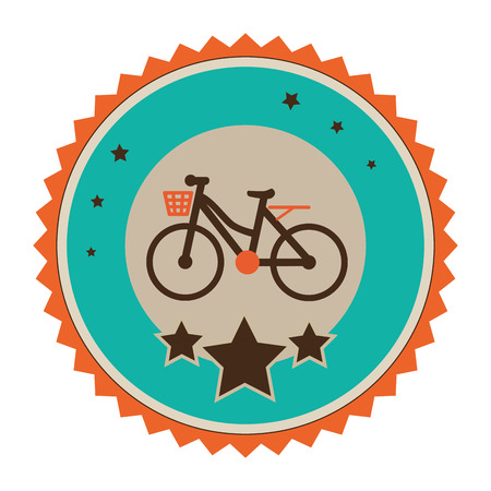 bicycle sport emblem icon vector illustration designのイラスト素材