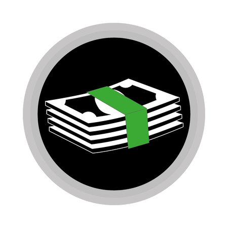 bills money isolated icon vector illustration designのイラスト素材