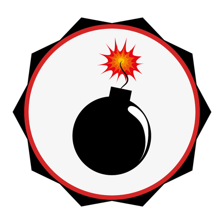 boom explosive isolated icon vector illustration designのイラスト素材