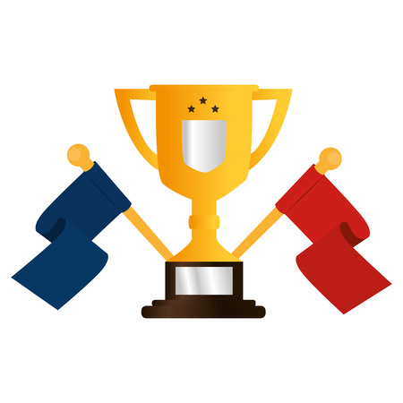 trophy winner isolated icon vector illustration designのイラスト素材