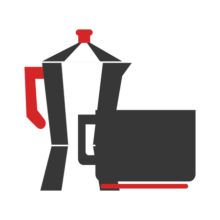 delicious coffee teapot icon vector illustration designのイラスト素材