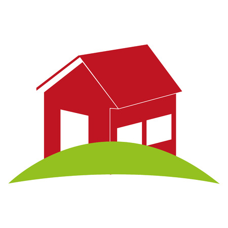 real estate house icon vector illustration designのイラスト素材