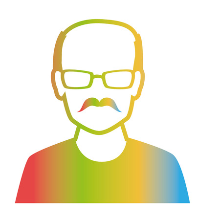 man avatar character isolated icon vector illustration designのイラスト素材