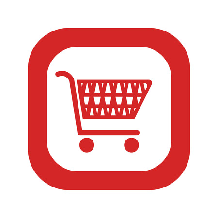 cart shopping commercial icon vector illustration designのイラスト素材