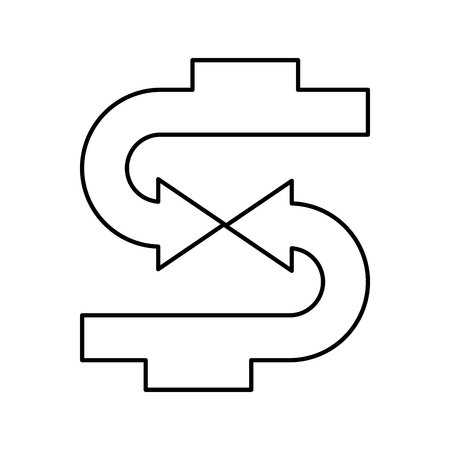 arrows symbol money icon vector illustration designのイラスト素材