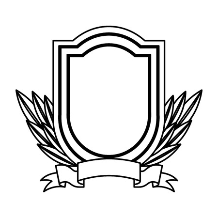 wreath leafs crown emblem vector illustration designのイラスト素材