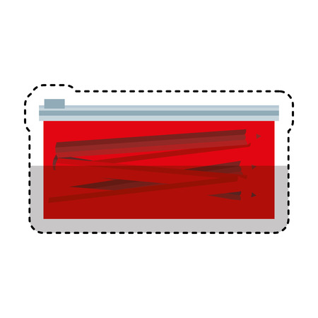 pencil case isolated icon vector illustration designのイラスト素材