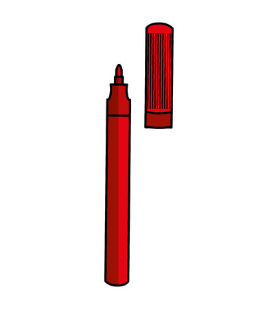 marker school supply icon vector illustration designのイラスト素材