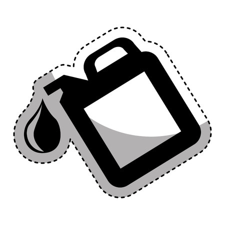 oil gallon isolated icon vector illustration designのイラスト素材