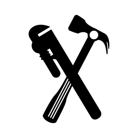 construction tools equipment icon vector illustration designのイラスト素材