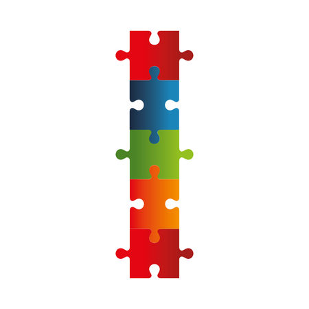 puzzle game pieces isolated icon vector illustration designのイラスト素材