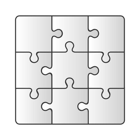 puzzle game pieces isolated icon vector illustration designのイラスト素材