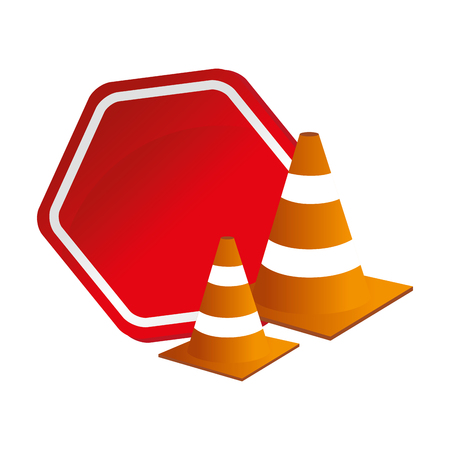 traffic signal isolated icon vector illustration designのイラスト素材