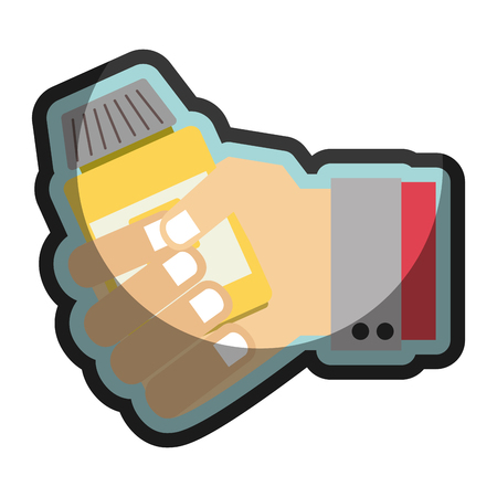 medicine bottle isolated icon vector illustration designのイラスト素材