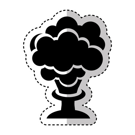 explosion chemical isolated icon vector illustration designのイラスト素材