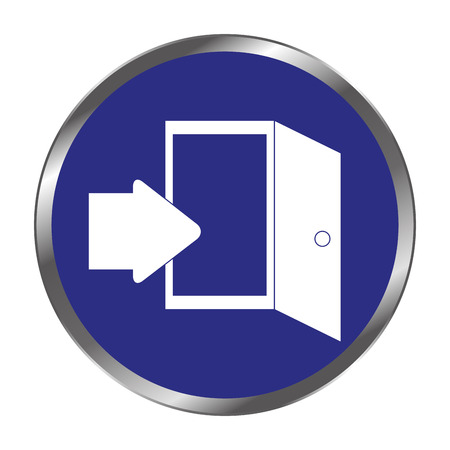 emergency route sign icon vector illustration designのイラスト素材