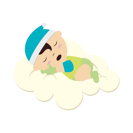 little asian baby icon vector illustration designのイラスト素材