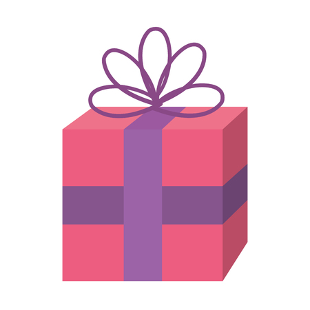 giftbox party celebration icon vector illustration designのイラスト素材