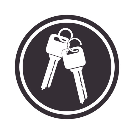 keys car vehicle icon vector illustration designのイラスト素材