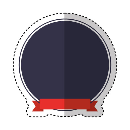 ribbon emblem isolated icon vector illustration designのイラスト素材