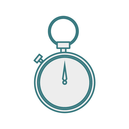 monochrome contour of chronometer with hanging vector illustrationのイラスト素材