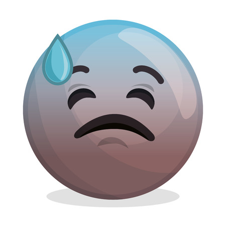 face emoticon character icon vector illustration designのイラスト素材