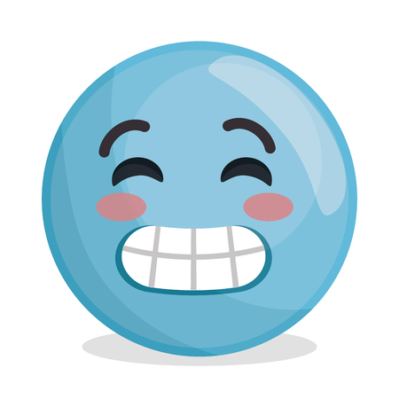 face emoticon character icon vector illustration designのイラスト素材