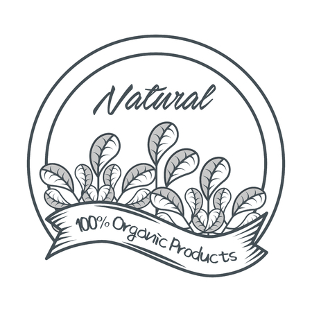 seal natural product guaranteed vector illustration designのイラスト素材