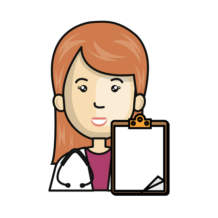 health professional avatar character vector illustration designのイラスト素材