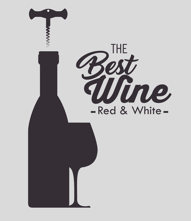 the best wine garanteed vector illustration designのイラスト素材