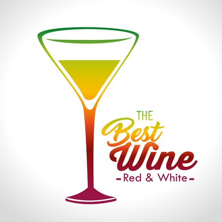 the best wine garanteed vector illustration designのイラスト素材