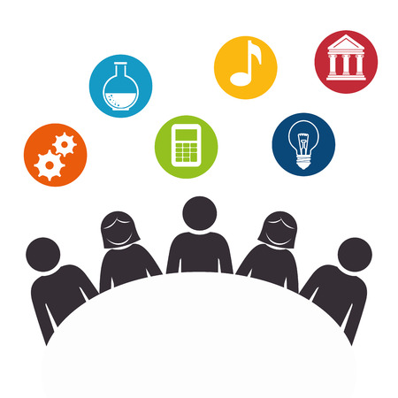 person group think people vector illustration designのイラスト素材