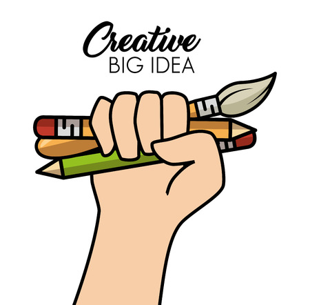 creative big idea icons vector illustration designのイラスト素材