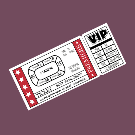 stadium ticket entrance icon vector illustration designのイラスト素材