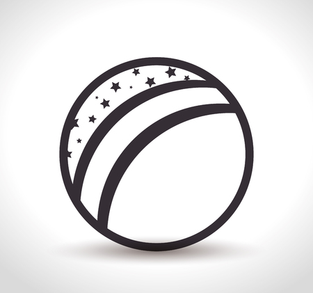 beach ball toy icon vector illustration designのイラスト素材