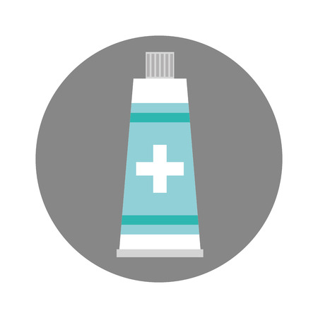medicine cream bottle isolated icon vector illustration designのイラスト素材