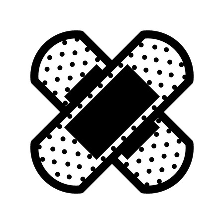 cure band first aid icon vector illustration designのイラスト素材