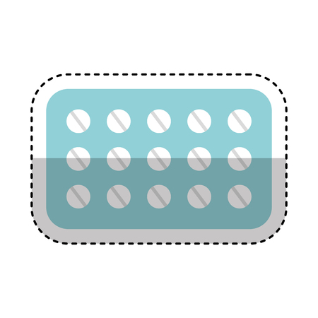 medicine tab isolated icon vector illustration designのイラスト素材