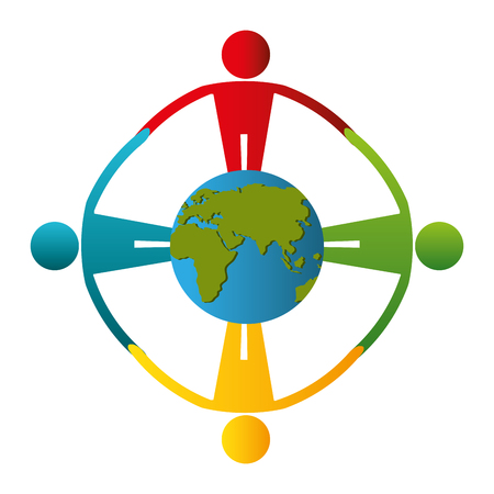 community social network icon vector illustration designのイラスト素材