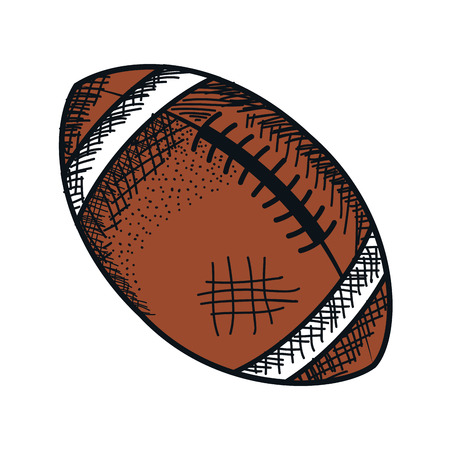 american football balloon icon vector illustration designのイラスト素材