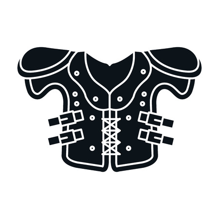 american football jacket icon vector illustration designのイラスト素材