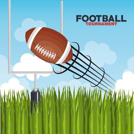 american football balloon icon vector illustration designのイラスト素材
