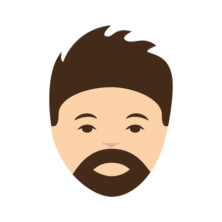 young man avatar character vector illustration designのイラスト素材