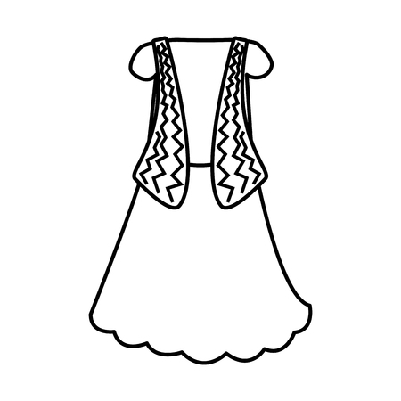 Indian women's costume icon vector illustration designのイラスト素材