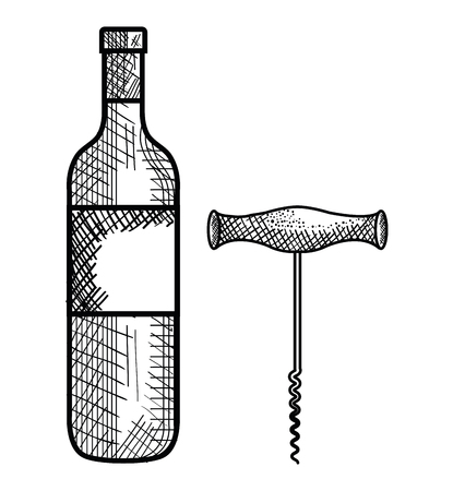 Best wine bottle icon illustration design.のイラスト素材