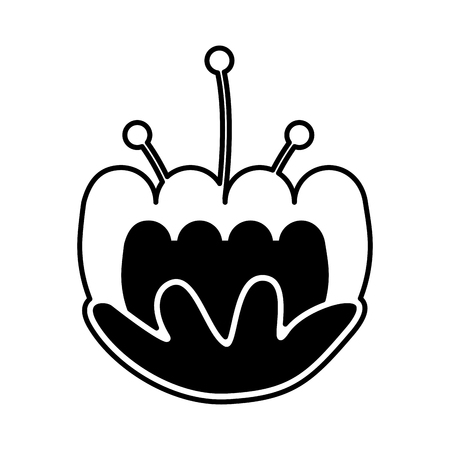 cute flower isolated icon vector illustration designのイラスト素材