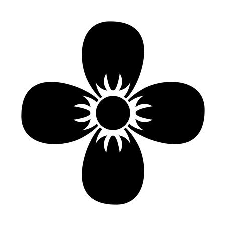 cute flower isolated icon vector illustration designのイラスト素材